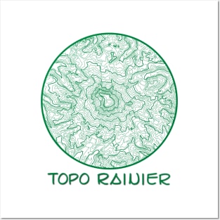 Topo Rainier Posters and Art